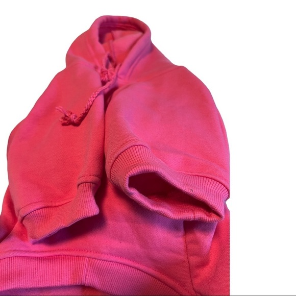 NWOT Dog Pink Fleece Hoodie - Picture 2 of 4